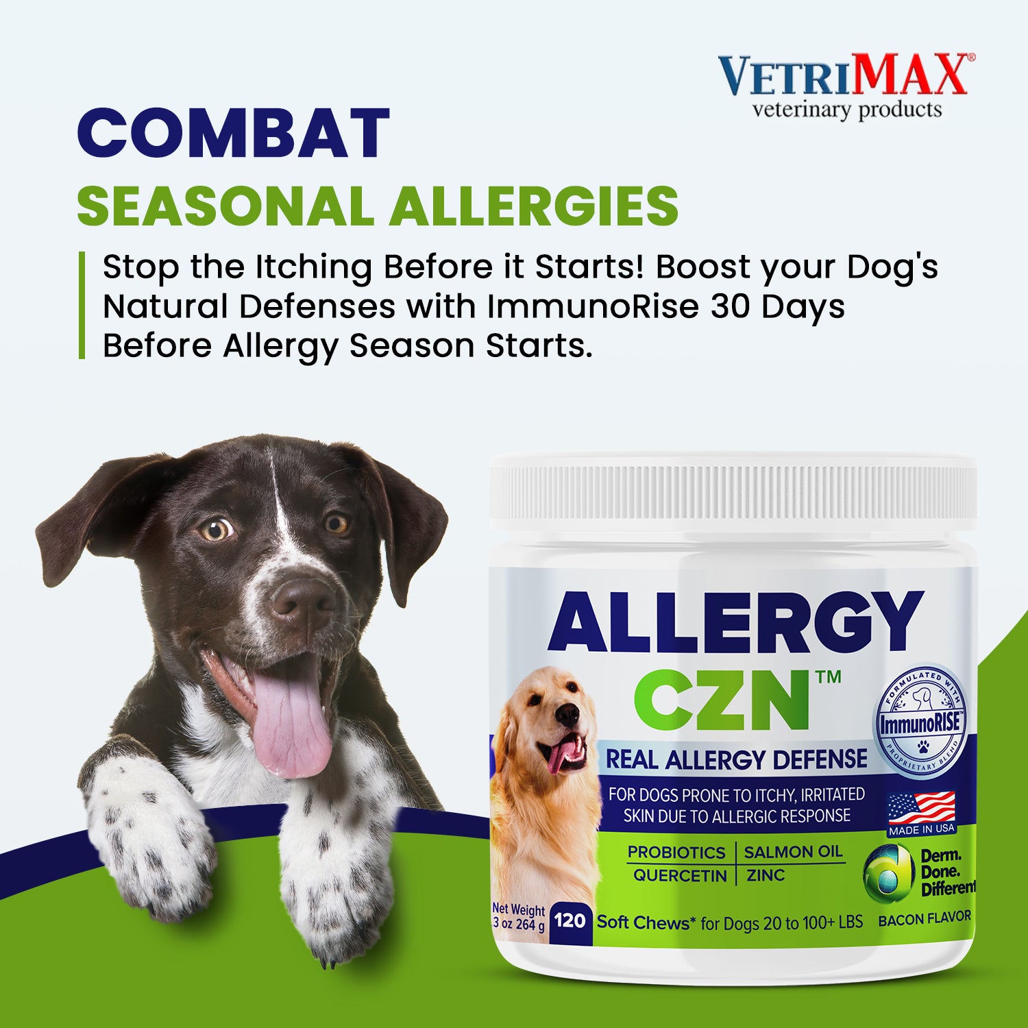 Allergy CZN™ with ImmunoRISE™ Seasonal Allergy Defense for Dogs