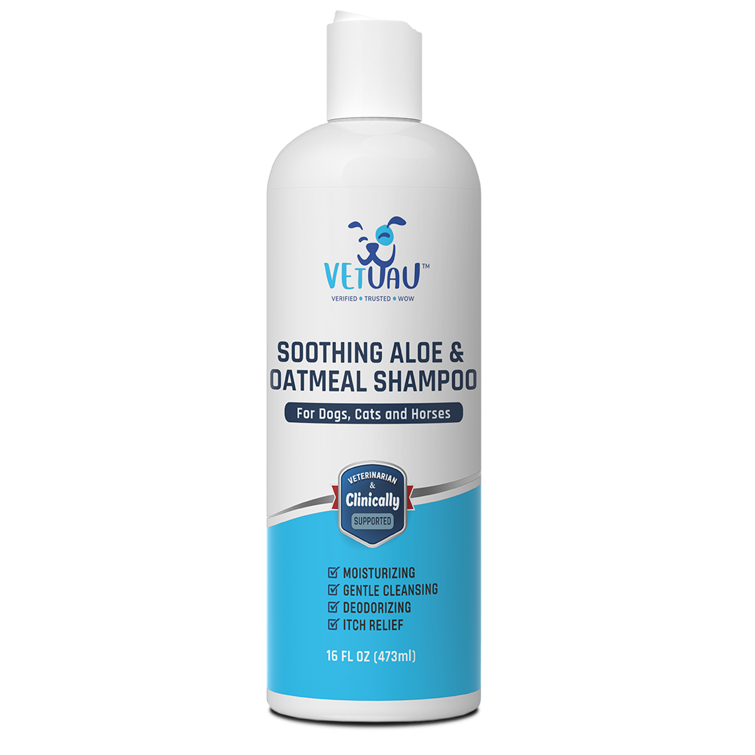 VetUAU™ Aloe & Oatmeal Shampoo for Dry Itchy Skin